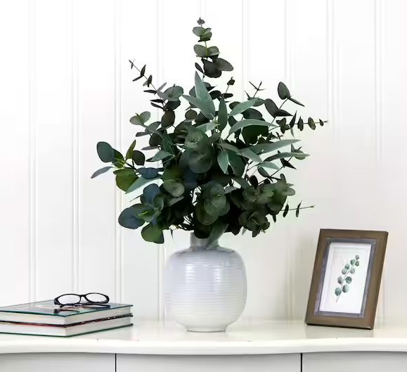 24 in. Green Artificial Eucalyptus Leaves
