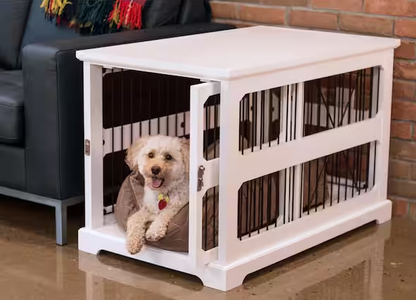 Slide Aside Crate And End Table, White, Medium