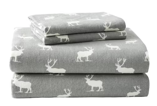 Graphic Flannel Sheet Set