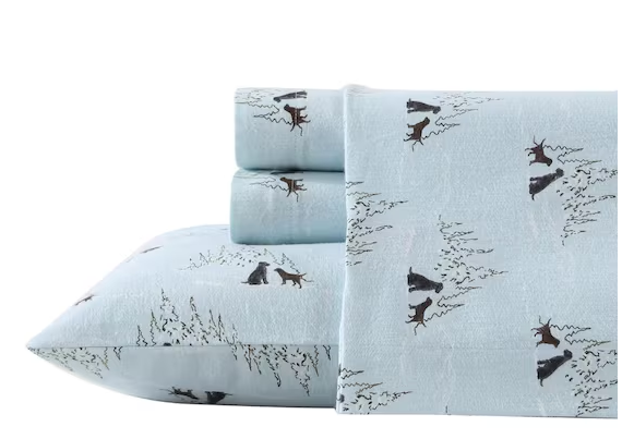 Graphic Flannel Sheet Set