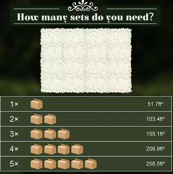 Silk Artificial Hydrangea Flower Wall Panel