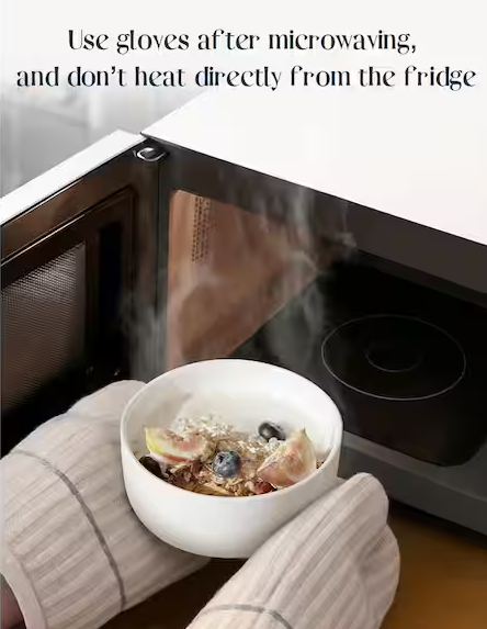 White Ceramic Bowl Kitchen Soup and Cereal Bowls Set