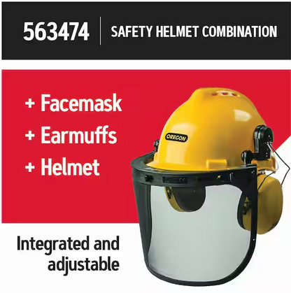 Chainsaw Safety Helmet Combination, Includes Helmet