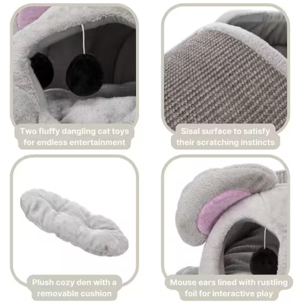 Gray Lukas Cuddly Cave