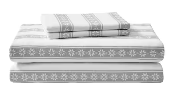 Graphic Flannel Sheet Set