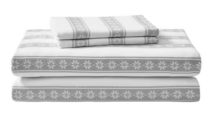 Graphic Flannel Sheet Set