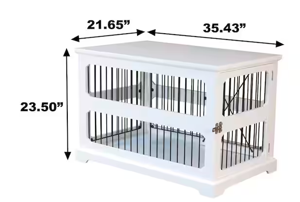 Slide Aside Crate And End Table, White, Medium