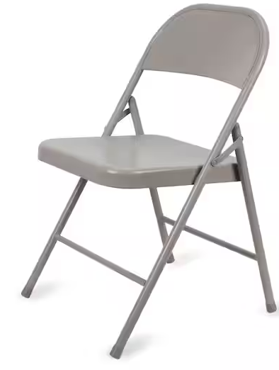 Steel Folding Chair-Beige