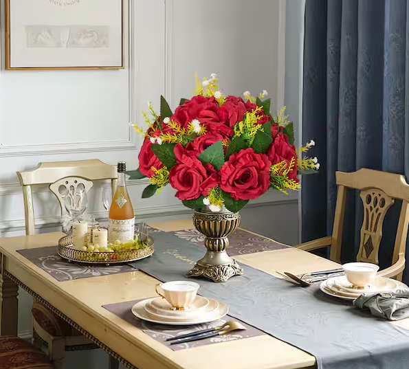 10 PCS Red Rose Flower Balls