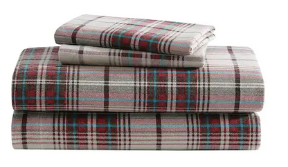 Graphic Flannel Sheet Set