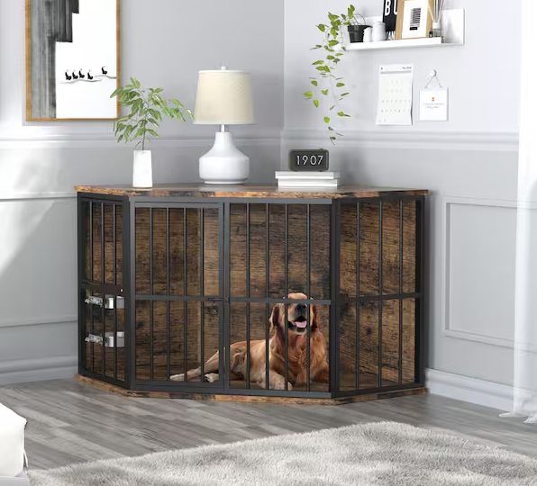 Dog Crate Furniture Corner Indoor Dog Kennel