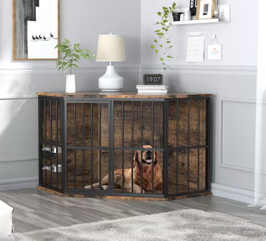 Dog Crate Furniture Corner Indoor Dog Kennel
