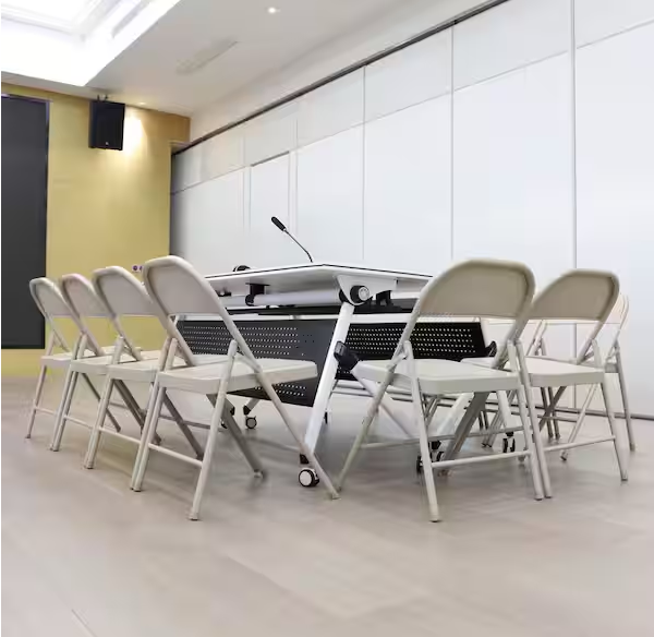 Steel Folding Chair-Beige