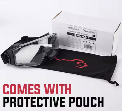 SplashPro Safety Goggles Over Glasses