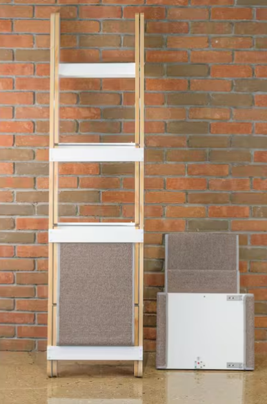 White Modern Folding Cat Tree