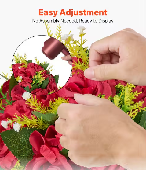 10 PCS Red Rose Flower Balls