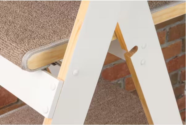 White Modern Folding Cat Tree