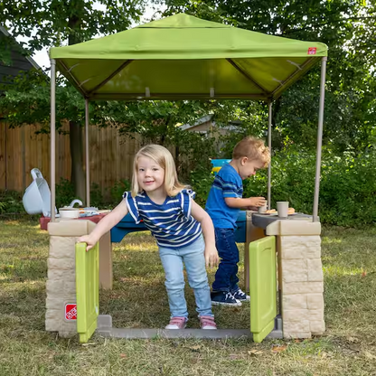 All Around Playtime Patio with Canopy Kids Playhouse