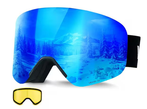 Magnetic Cylindrical Ski Goggles