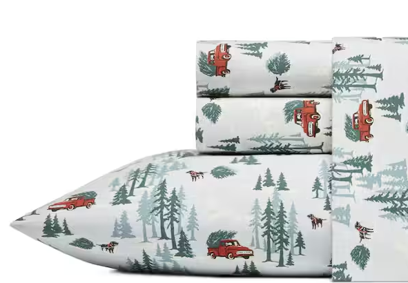 Graphic Flannel Sheet Set