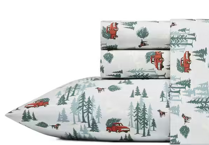 Graphic Flannel Sheet Set