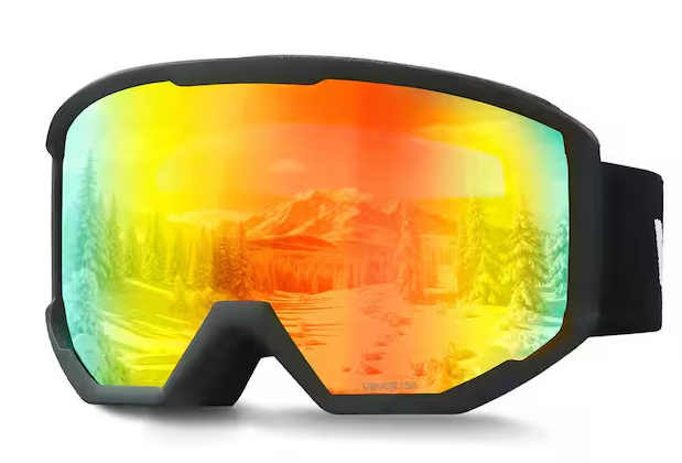 Cylindrical Orange Revo Lens OTG Anti-Fog Snow Goggles