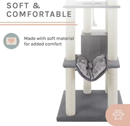 Tyrone 70.5 in. Gray Cat Tree