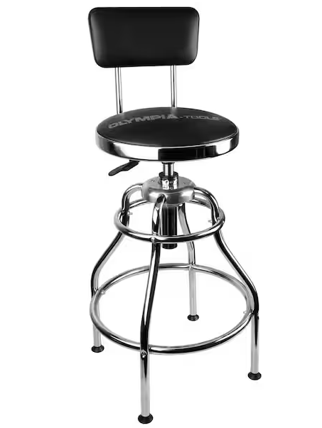 39 in. Adjustable Height Hydraulic Garage/Shop Stool