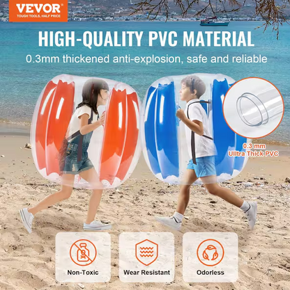 Inflatable Bumper Balls 3 ft./0.9M Body Sumo Zorb Balls for Kids