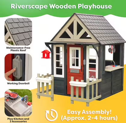 Riverscape Outdoor Wooden Playhouse
