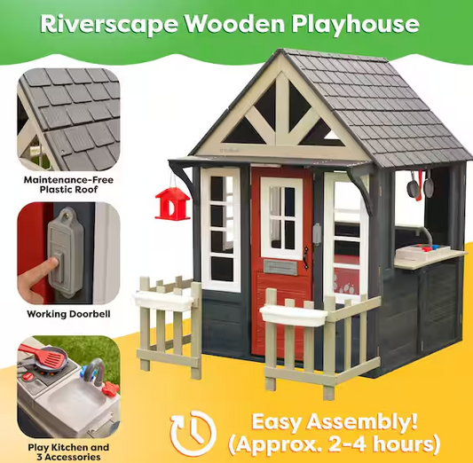 Riverscape Outdoor Wooden Playhouse
