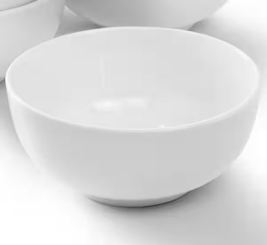 22 fl. oz. White Porcelain Bowl Set of 12