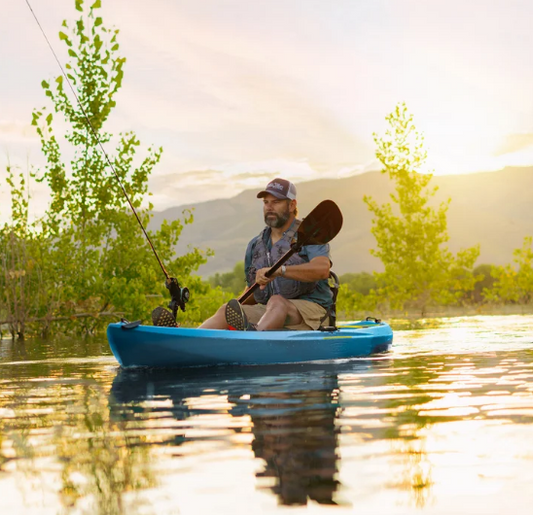 Enclave 10'3" Angler Kayak with Paddle and Cartop Carrier Kit