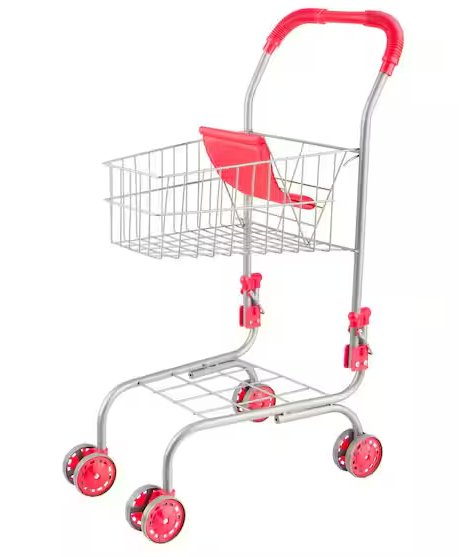 Pretend Play Grocery Shopping Cart