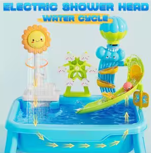 Water Play Table with Electric Faucet