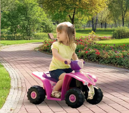 Battery Powered Ride on Toy 4-Wheeler in Pink/Purple