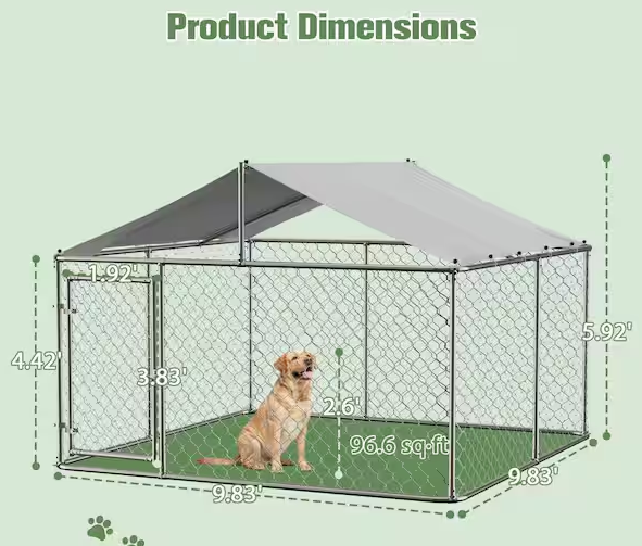 Outdoor Large Dog Kennel Pet Playpen Poultry Cage