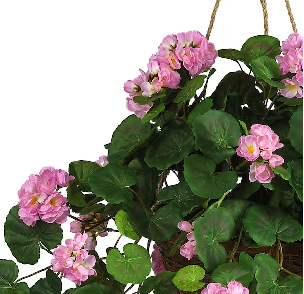 24 in. Artificial Geranium Floral Arrangement