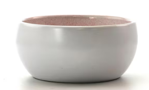 16-Piece Rustic Pink Stoneware Dinnerware Set