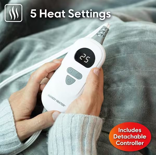 Heated Throw Blanket with 5 Heat Settings