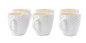 Hex Mesh 6 Piece 15 Ounce Mug Set in White