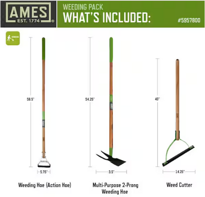 Weeding Garden Tool Set (Set of 3)