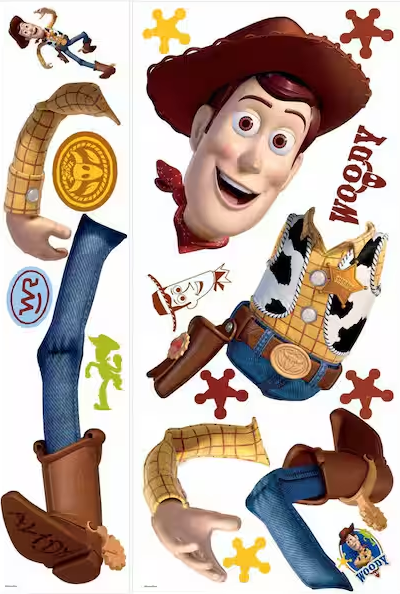 Toy Story Woody 18-Piece Peel and Stick Giant Wall Decals