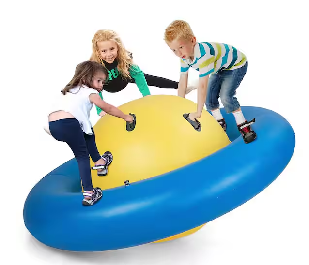 7.5 ft. Inflatable Dome Rocker Bouncer with 6-Handles