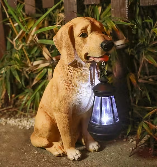 Resin Puppy Dog Garden Statue Outdoor