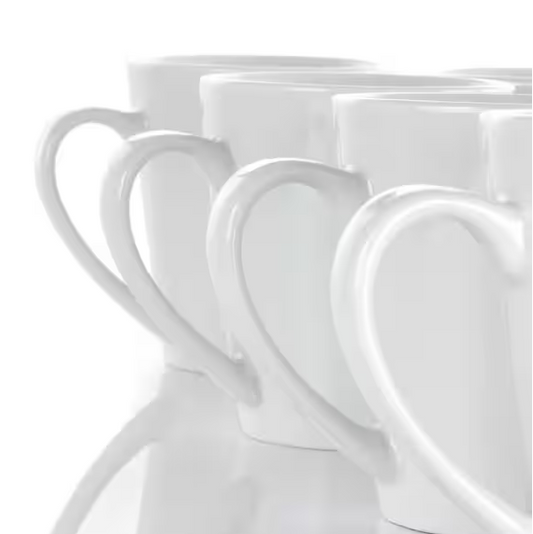 Holt 10 oz. White Porcelain Mug (Set of 12)
