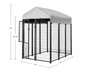 6 ft. x 4 ft. x 6 ft. Welded Wire Dog Fence Kennel Kit