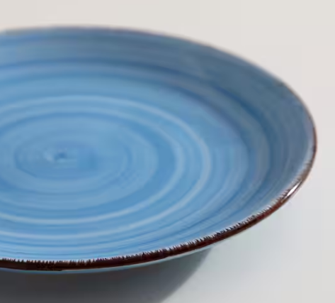 Bonita Multi-Blue Stoneware Dessert Plate Set