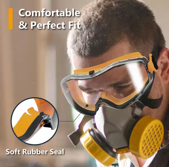 Scratch and Impact Resistant Safety Glasses for Woodworking