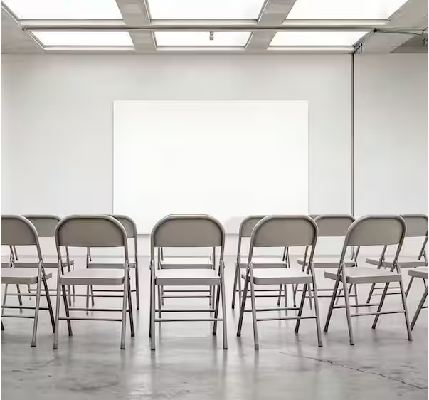 Steel Folding Chair-Beige